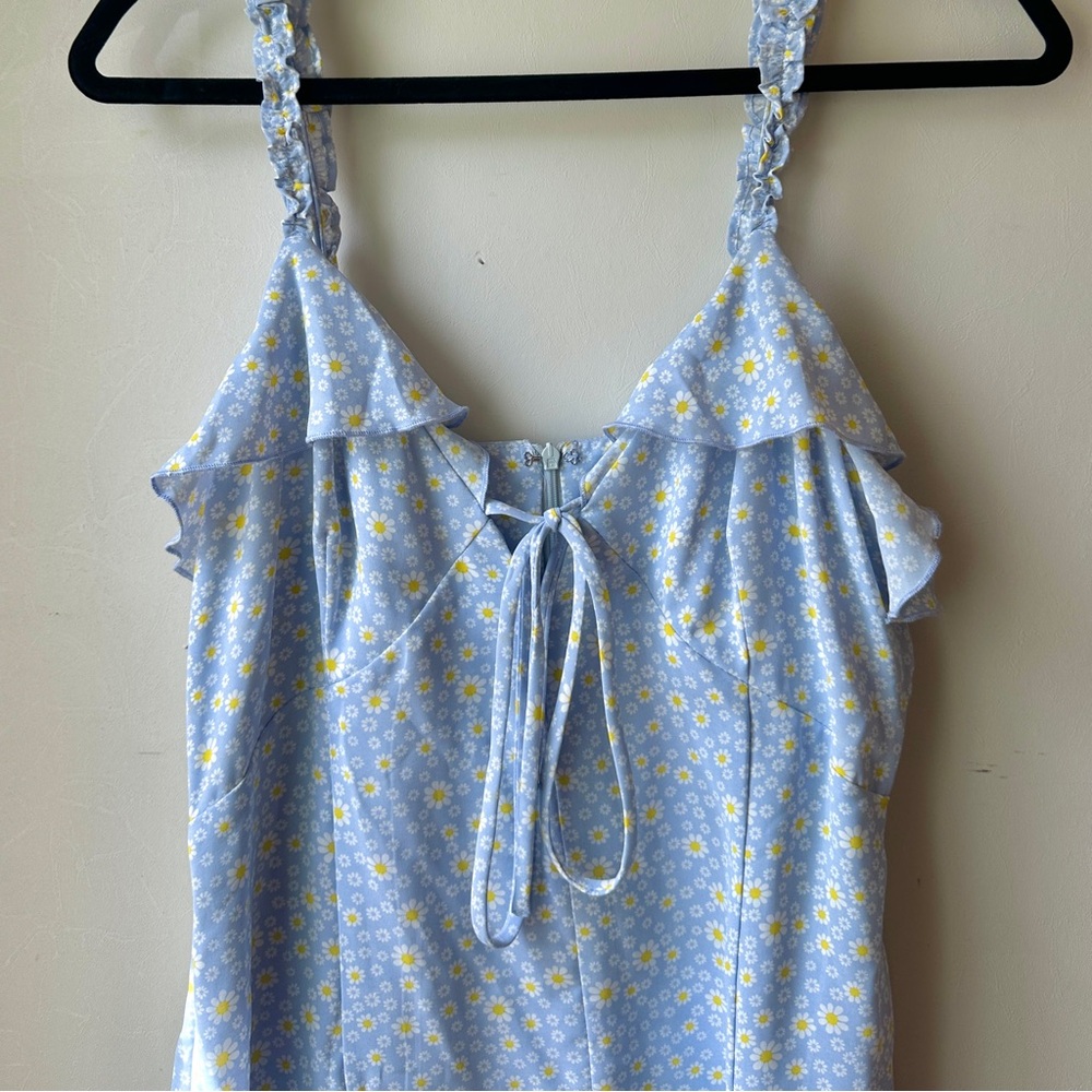 Blue Floral Babydoll Sundress